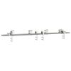 vidaXL System do mocowania drzwi przesuwnych, 183 cm, stal, srebrny