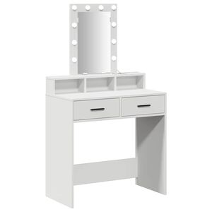 vidaXL Toaletka Biały 79 x 41 x 140 cm Drewno inżynieryjne