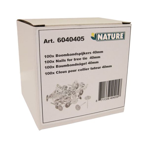 Nature Gwoździe do taśmy do drzew, 40x20 mm, 100 szt.