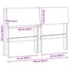 vidaXL Tapicerowane wezgłowie Jasnoszary 120 cm Lite drewno sosnowe