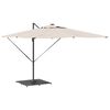 vidaXL Podstawa do parasola ciemno szary 100 x 100 x 4 cm Stal