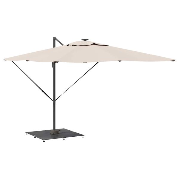 vidaXL Podstawa do parasola ciemno szary 100 x 100 x 4 cm Stal