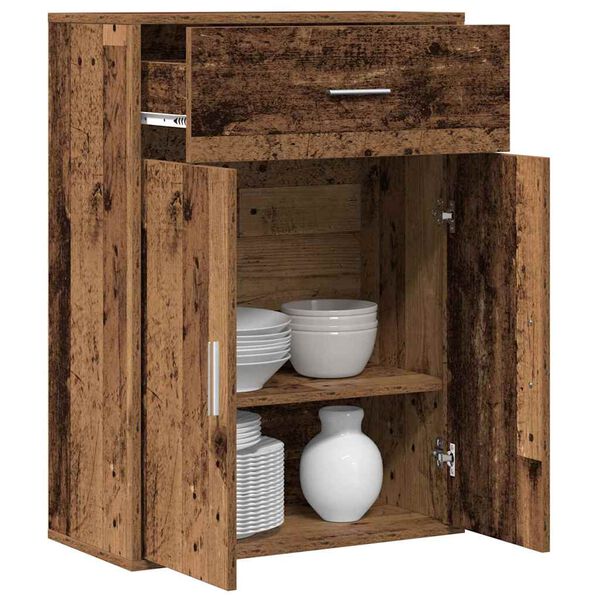 vidaXL Bufet Stare drewno 60 x 30 x 84 cm Materiał drewnopochodny