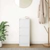 vidaXL Komoda Biała 29,5x34x76 cm Drewno klejone