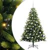 vidaXL Sztuczna Choinka Składana na Święta 300 LED zielony 180 cm