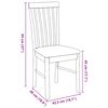vidaXL Krzesła do jadalni z poduszkami 2 szt. Białe lite drewno gumowe