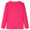 Koszulka dziecięca z długimi rękawami, jaskrawy róż, 104