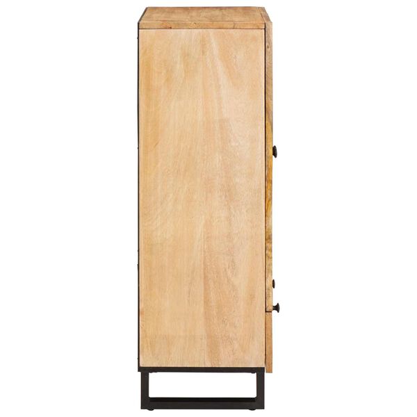 vidaXL Highboard z szufladą Brązowy 40 x 33 x 110 cm Drewno z mango