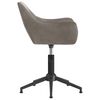 vidaXL Obrotowe krzesła stołowe, 2 szt., jasnoszare, aksamitne