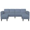 vidaXL Sofa z poduszką Niebieski 250 x 188 x 76 cm Tkanina sztruksowa