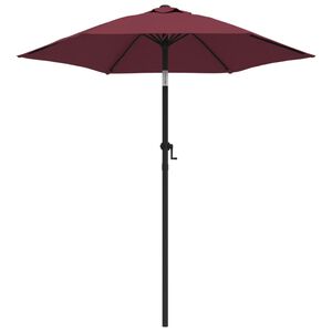 vidaXL Parasol, burgundowy, 200 x 224 cm, aluminium