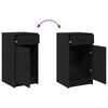 vidaXL Toaletka 2 pcs Czarny 40 x 41 x 75 cm Materiał drewnopochodny