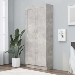 vidaXL Szafka, szarość betonu, 82,5x30,5x185,5 cm