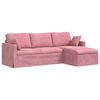 vidaXL Sofa R&oacute;żowy 228 x 134 x 80 cm Aksamit