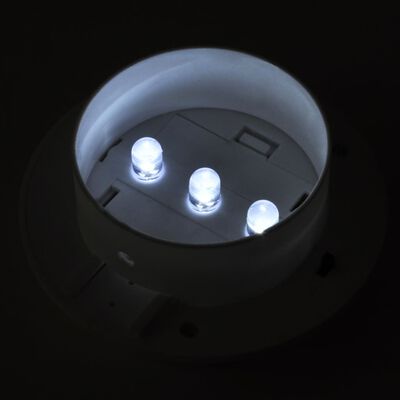 vidaXL Solarne lampy ogrodzeniowe LED, 12 szt., białe
