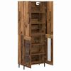 vidaXL Highboard Montowane na ścianie Stare drewno 69,5 x 34 x 180 cm