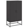 vidaXL Szafka, czarna, 68,5x38,5x123,5 cm, stal