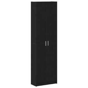 vidaXL Garderoba Czarny Dąb 55 x 25 x 189 cm Drewno inżynieryjne