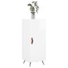 vidaXL Szafka, biała, połysk, 34,5x34x90 cm, materiał drewnopochodny