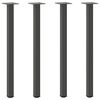 vidaXL Nogi do stołu konsolowego 4 szt. Antracyt 72-74 cm Stal