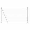vidaXL Ogrodzenie z słupkami Srebrny 1.2 x 25 m Stal