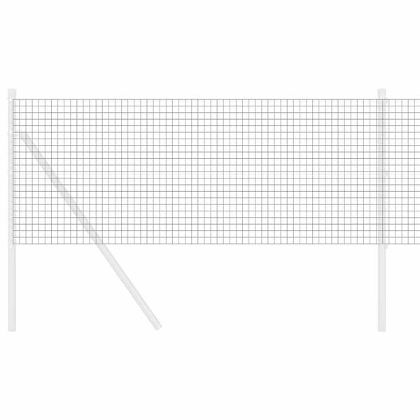 vidaXL Spawana siatka ogrodzeniowa Szary 0.6 x 50 m