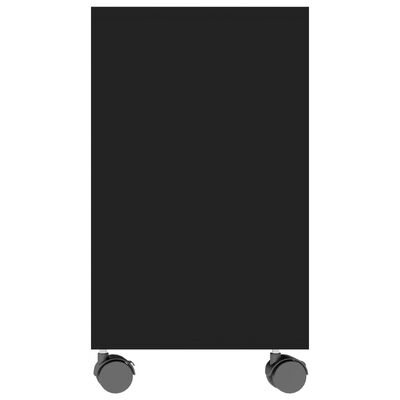 vidaXL Stolik boczny, czarny, 70x35x55 cm, materiał drewnopochodny