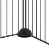 vidaXL Klatka dla zwierząt z bramką, 20 paneli, czarna, 35x35 cm, stal