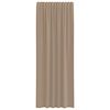 vidaXL Zasłony woalowe z kieszeniami na drążek 2 szt. Jasnobrązowe