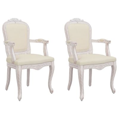 vidaXL Krzesła stołowe, 2 szt., 62x59,5x100,5 cm, obite lnem