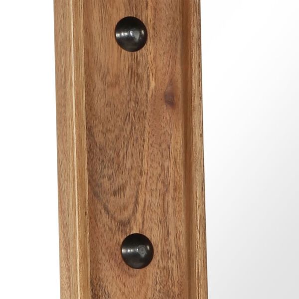 vidaXL Lustro z ramą z litego drewna akacjowego, 50 x 80 cm