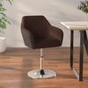 vidaXL Stołek barowy, brązowy, obity sztuczną sk&oacute;rą