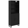 vidaXL Highboard 2 szt. Czarny Dąb 69,5 x 34 x 180 cm