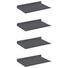 vidaXL P&oacute;łka wisząca 4 pcs Antracyt 30 x 18 x 2,5 cm Stal
