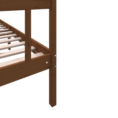 vidaXL Rama łóżka, miodowa, lite drewno sosnowe, 180x200cm, Super King