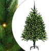 vidaXL Choinka z 150 diodami LED z podstawą Zielony 120 cm PE