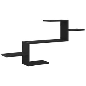 vidaXL P&oacute;łka ścienna, czarny dąb, 104x15x49cm, materiał drewnopochodny