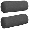 vidaXL Poduszki Wałkowe 2 pcs Ciemnoszary &Oslash; 15 x 40 cm