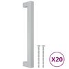 vidaXL Uchwyty do szafek, 20 szt., srebrne, 160 mm, stal nierdzewna