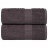 vidaXL Ręczniki, FROGN, 2 szt., antracyt, 15x21 cm, 360 g/m&sup2;
