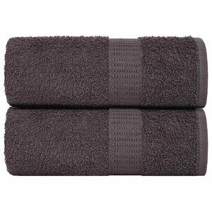 vidaXL Ręczniki, FROGN, 2 szt., antracyt, 15x21 cm, 360 g/m&sup2;