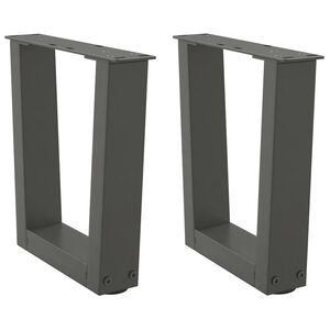 vidaXL Nogi do stolika kawowego w kształcie litery V 2 szt. Antracyt 30x(30-31,3) cm Stal
