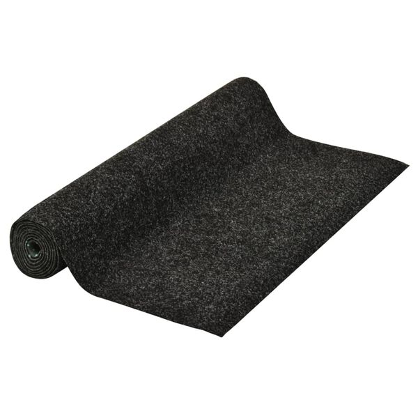 vidaXL Sztuczna trawa, sp&oacute;d z wypustkami, 5x1 m, antracytowa