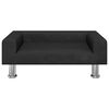 vidaXL Sofa dla dzieci, czarna, 70x45x26,5 cm, aksamitna