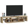 vidaXL Szafka pod TV z oświetleniem LED, dąb sonoma 200x36,5x40 cm