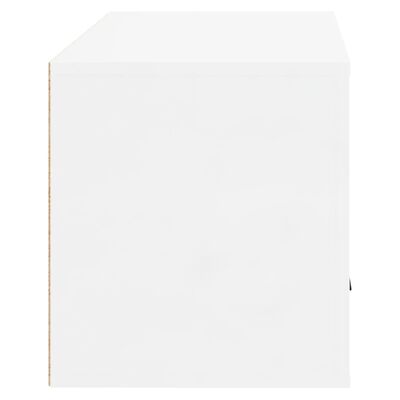 vidaXL Ścienna szafka na buty, biała z połyskiem, 70x35x38 cm