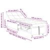 vidaXL Sofa Bed Ż&oacute;łty 194 x 67 x 82 cm Aksamit
