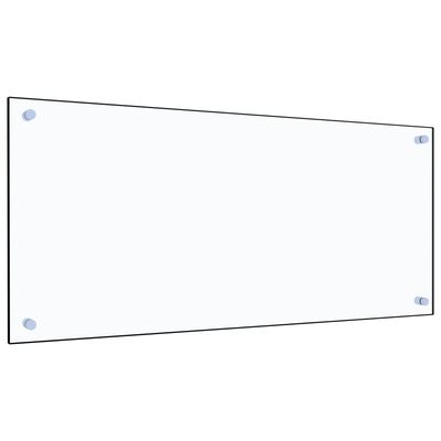vidaXL Panel ochronny do kuchni, przezroczysty, 90x40 cm, szkło