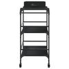 vidaXL Wózek kuchenny, czarny, 81,5x41x92,5 cm