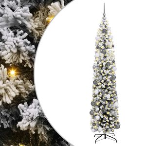 vidaXL Sztuczna choinka z podstawą Zielony 180 cm PVC, stal i plastik